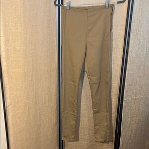 Divided Tan Straight Leg Pants